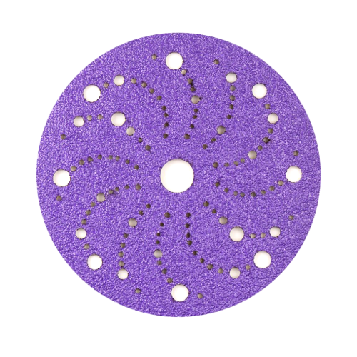 FASTPLUS Шлифовальные круги 150 мм, 119 отверстий, на липучке, серия BDL9, PURPLE (керамика)