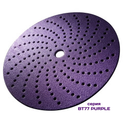 FASTPLUS Шлифовальные круги 150 мм, 119 отверстий, на липучке, серия BDL9,  BT77 PURPLE(керамика)
