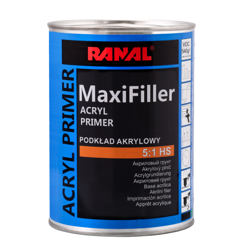 RANAL Maxi Filler - акриловый грунт 5+1 HS + отвердитель