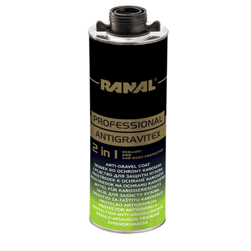 RANAL PROFESSIONAL - ANTIGRAVITEX and SEALANT 2 в 1, черный 1 л