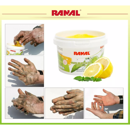 RANAL Паста для мытья рук с абразивом 500 гр