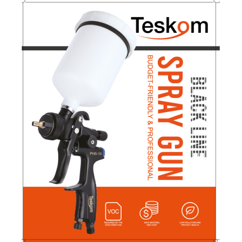 Краскопульт TESKOM BLACK LINE PHS-135 черный