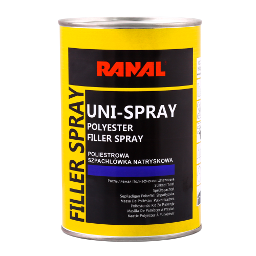RANAL UNI-SPRAY - полиэфирная распыляемая шпатлевка.
