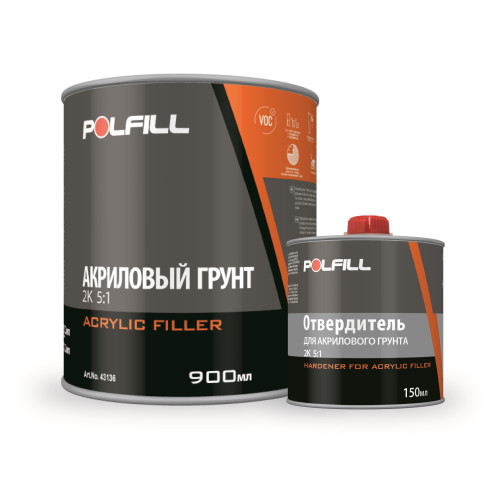 Акриловый грунт двухкомпонентный 5+1 MS + отвердитель
